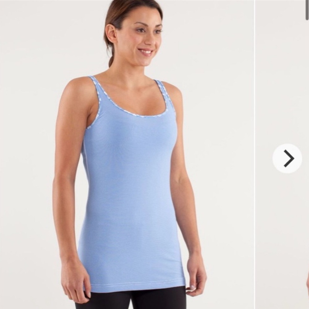 Lululemon Daily Tank women’s striped athletic tank top